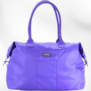 Hadaki Vegan Eco Friendly Purple Nylon Liberty Satchel Handbag